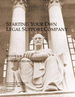 Starting Your Own Legal Support Company Cover